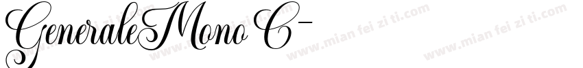 GeneraleMono C字体转换